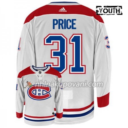 Montreal Canadiens Dresy CAREY PRICE 31 Adidas Bílá Authentic - Dětské